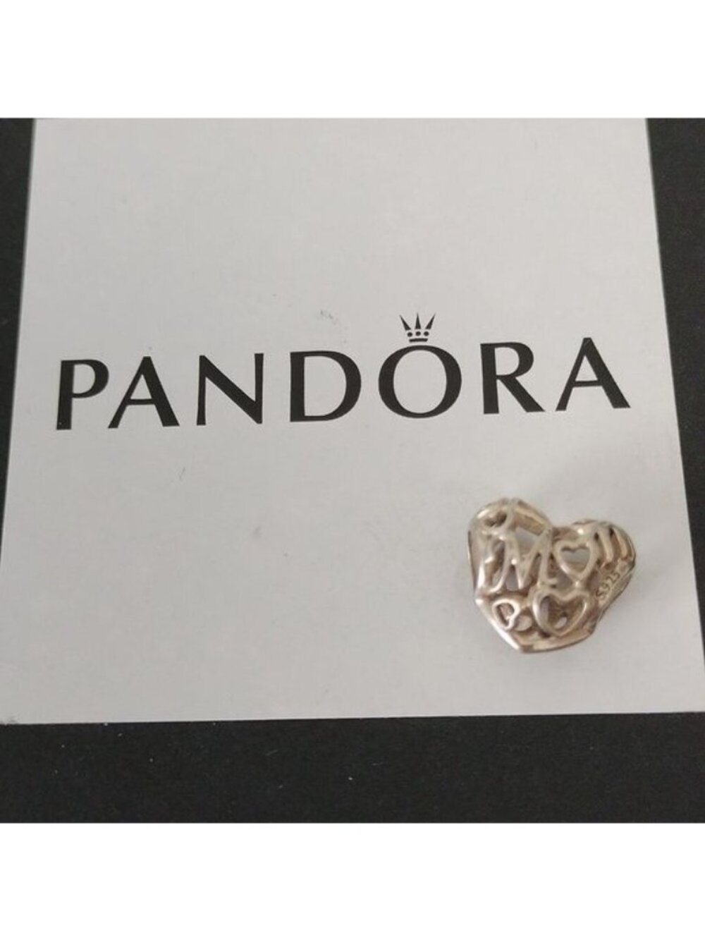 Pandora Retired Sterling Silver Motherly Love Openwork Family Charm - 791519 - Picture 2 of 5